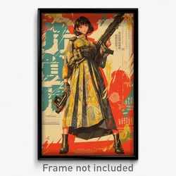 Vietnamese Movie Poster - Girl Feeling Uncertainty, Made Up Armored Dress