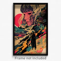 Spanish Movie Poster - Gorgeous Abyss (Spain Psychedelic Art Retro Film Print)