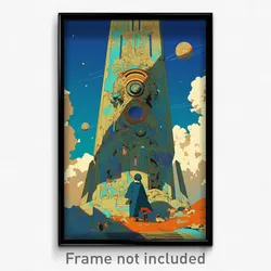 Movie Art Poster - Lost Lancet (Psychedelic Trippy Retro Cartoon Film Print)