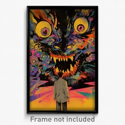 Brazilian Movie Poster - Plush Scar (Brazil Psychedelic Art Retro Film Print)