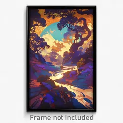 Art Poster - Vast Nave (Psychedelic Trippy Weird 11x17 Cartoon Print)