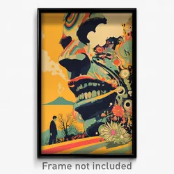 Brazilian Movie Poster - Whopping Vale (Brazil Psychedelic Art Retro Film Print)