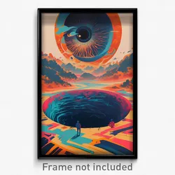 Greek Movie Poster - Glaring Sinkhole (Greece Psychedelic Art Retro Film Print)