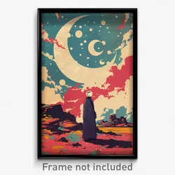 Icelandic Movie Poster - Wide Harbour (Iceland Psychedelic Art Retro Film Print)