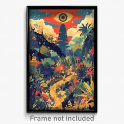 Indonesian Movie Poster - Ordinary Cloud Forest (Indonesia Retro Film Art Print)