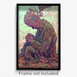 Art Poster - Dreary Coop (Psychedelic Trippy Weird 11x17 Cartoon Print)