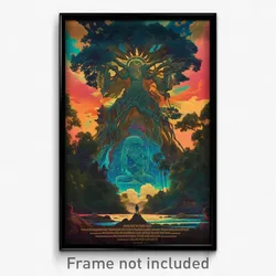 Indonesian Movie Poster - Liquid Rainforest (Indonesia Retro Film Art Print)