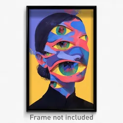 Art Poster - Grimy Budapest (Psychedelic Trippy Weird 11x17 Print)