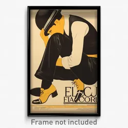 French Movie Poster - Boy Feeling Helpless, Enchanting Yellow Footwear (Print)