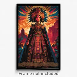 Mexican Movie Poster - Girl Feeling Regret, Stupendous Waist Cape (Art Print)