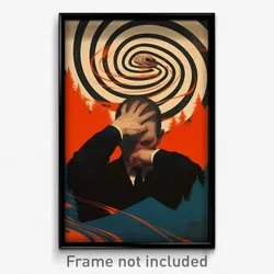 Icelandic Movie Poster - Man Feeling Self Loathing, Husky Black Neckerchief