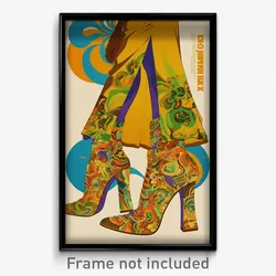 Greek Movie Poster - Man Feeling Vengeful, Glorious High Heel Boots (Art Print)