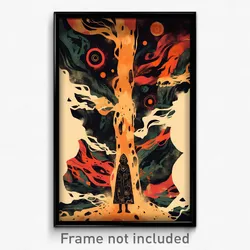 Icelandic Movie Poster - Cavernous Shelter (Iceland Retro Film Art Print)