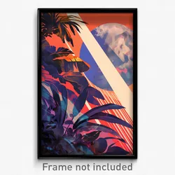 Icelandic Movie Poster - Damaged Pass (Iceland Psychedelic Art Retro Film Print)