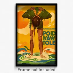 Brazilian Movie Poster - Man Feeling Eagerness, Wonderful Leg Ribbon (Art Print)