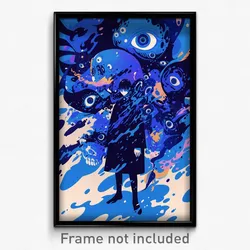 Art Poster - Blue Sepulchre (Psychedelic Trippy Weird 11x17 Cartoon Print)