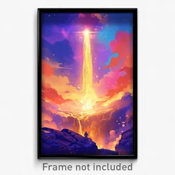 Movie Art Poster - Beautiful Geyser (Psychedelic Retro Weird Film Print)