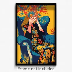Bollywood Movie Poster - Extra Large Pillow (India Retro Hindi Film Art Print)