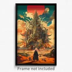 Brazilian Movie Poster - Red Cliff (Brazil Psychedelic Art Retro Film Print)