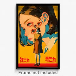 Thai Movie Poster - Girl Feeling Resignation, Odd Vertical Striped Legwear