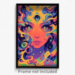 Art Poster - Captivating Aurora (Psychedelic Trippy Weird 11x17 Print)