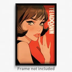 Spanish Movie Poster - Girl Feeling Rattled, Glossy Short Necktie (Art Print)