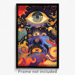 Spanish Movie Poster - Shiny Room (Spain Psychedelic Art Retro Film Print)