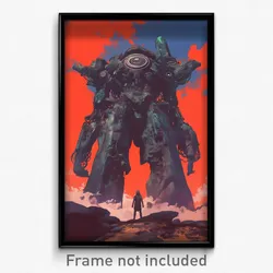 Movie Art Poster - Grimy Megalith (Psychedelic Trippy Retro Cartoon Film Print)