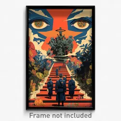 Mexican Movie Poster - Treasured Tomb (Mexico Psychedelic Art Retro Film Print)