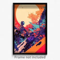 Movie Art Poster - Vivid Campus (Psychedelic Trippy Retro Cartoon Film Print)