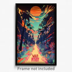 Mexican Movie Poster - Warlike Avenue (Mexico Psychedelic Art Retro Film Print)
