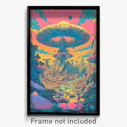 Movie Art Poster - Fabulous Pen (Psychedelic Trippy Retro Cartoon Film Print)