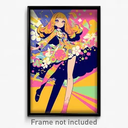 Movie Art Poster - Girl Feeling Pleased, Large Petticoat (Retro Film Print)