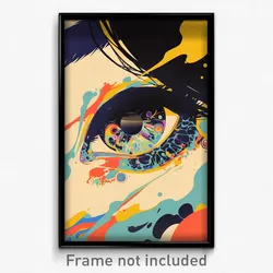 German Movie Poster - Oval Desolation (Germany Psychedelic Art Retro Film Print)