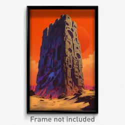 Mexican Movie Poster - Unrealistic Karst (Mexico Retro Film Art Print)