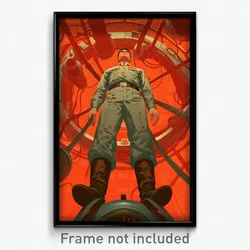 Movie Art Poster - Man Feeling Dominant, Strange Sleeves Pushed Up (Film Print)