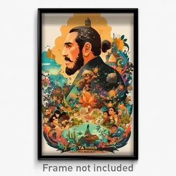 Mexican Movie Poster - Man Feeling Relaxed, Thrifty Flower Bracelet (Art Print)
