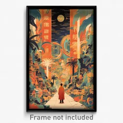 Vietnamese Movie Poster - Gorgeous Colonnade (Vietnam Retro Film Art Print)