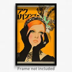 Icelandic Movie Poster - Woman Feeling Enchanted, Vibrant Lace Trimmed Hairband
