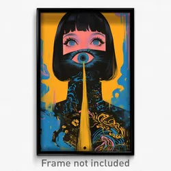 German Movie Poster - Cultured Door (Germany Psychedelic Art Retro Film Print)