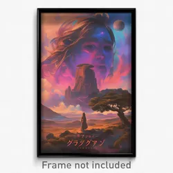 French Movie Poster - Dry Nebula (France Psychedelic Art Retro Film Print)