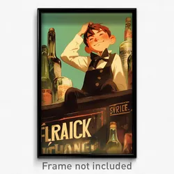 French Movie Poster - Boy Feeling Loopy, Smooth Black Vest (France Art Print)