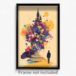 French Movie Poster - Stylish Dock (France Psychedelic Art Retro Film Print)