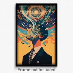 Movie Art Poster - Boy Feeling Trust, Heartfelt Striped Necktie (Film Print)