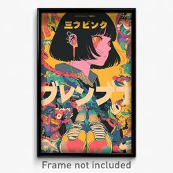 Thai Movie Poster - Girl Feeling Doubt, Tattered Yellow Socks (Art Print)