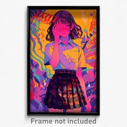 Thai Movie Poster - Girl Feeling Calm, Small Mismatched (Thailand Art Print)