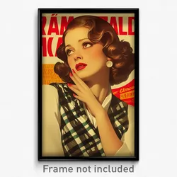 Spanish Movie Poster - Woman Feeling Alarm, Worn Cropped Vest (Spain Art Print)