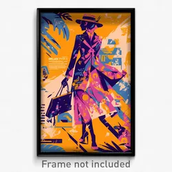 Greek Movie Poster - Spotted Promenade (Greece Psychedelic Art Retro Film Print)