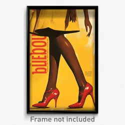 Brazilian Movie Poster - Woman Feeling Idleness, Crafty Red Footwear (Art Print)