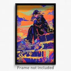 Art Poster - Urban Iceberg (Psychedelic Trippy Weird 11x17 Cartoon Print)